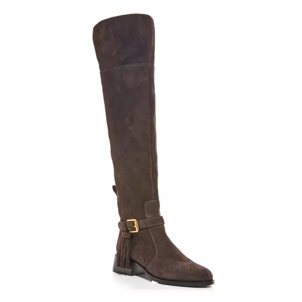 See by Chloe “Lory” Brown Suede Tassel Riding Boots size 40/9.5